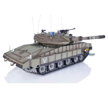 HengLong 1/16 TK7.1 IDF Merkava MK IV 3958 RTR RC Tank with FPV Infrared Combat Smoke Unit BB Sounds Lights System