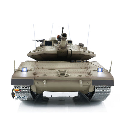 Henglong 1/16 TK7.0 IDF Merkava MK IV RTR RC Tank 3958 with 360 Degree Turret Barrel Recoil BB IR Smoke Metal Gearbox Tracks Sprockets Idlers Wheels
