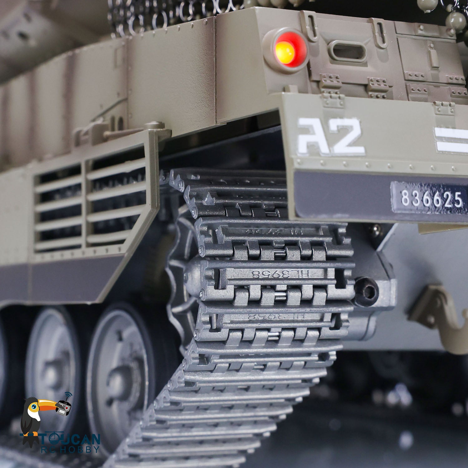 HengLong 1/16 TK7.1 IDF Merkava MK IV 3958 RTR RC Tank with FPV Infrared Combat Smoke Unit BB Sounds Lights System