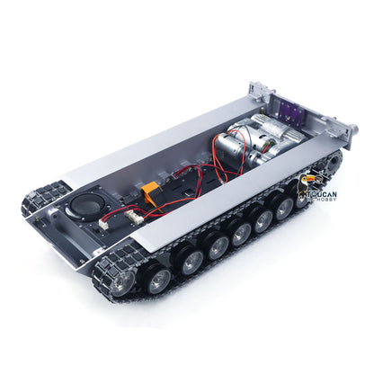 Metal Chassis with Driving Gearbox Road Wheels Speaker Switch for Henglong 1/16 RC Battle Tank USA Abrams M1A2 3918 Model