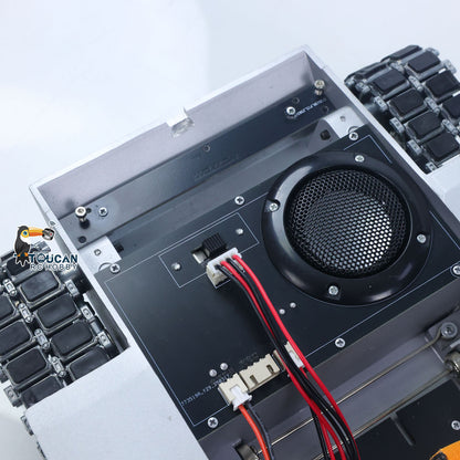 Metal Chassis with Driving Gearbox Road Wheels Speaker Switch for Henglong 1/16 RC Battle Tank USA Abrams M1A2 3918 Model