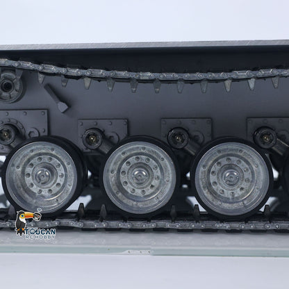 Metal Chassis with Driving Gearbox Road Wheels Speaker Switch for Henglong 1/16 RC Battle Tank USA Abrams M1A2 3918 Model
