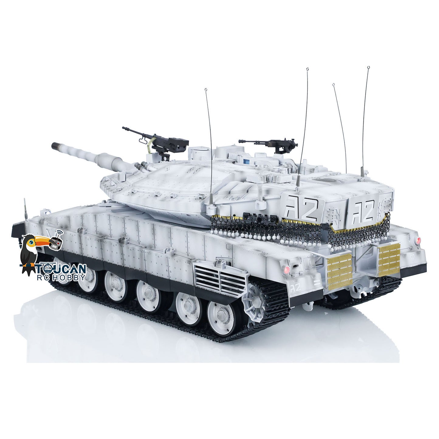 Heng Long 1/16 RC 3958 Main Battle Tank IDF Merkava MK IV Remote Control Military Tanks BB Unit Infrared Combat Barrel Recoil Metal Suspension Arms