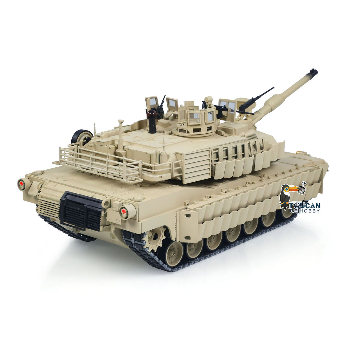 IN Stock TOUCAN 1/16 Full Metal USA Abrams M1A2 RTR RC Tank 3918 TUSK II Dual Flow Gearbox 360 Degrees Turret Barrel Recoil FPV BB IR Smoke