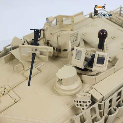 IN Stock TOUCAN 1/16 Full Metal USA Abrams M1A2 RTR RC Tank 3918 TUSK II Dual Flow Gearbox 360 Degrees Turret Barrel Recoil FPV BB IR Smoke