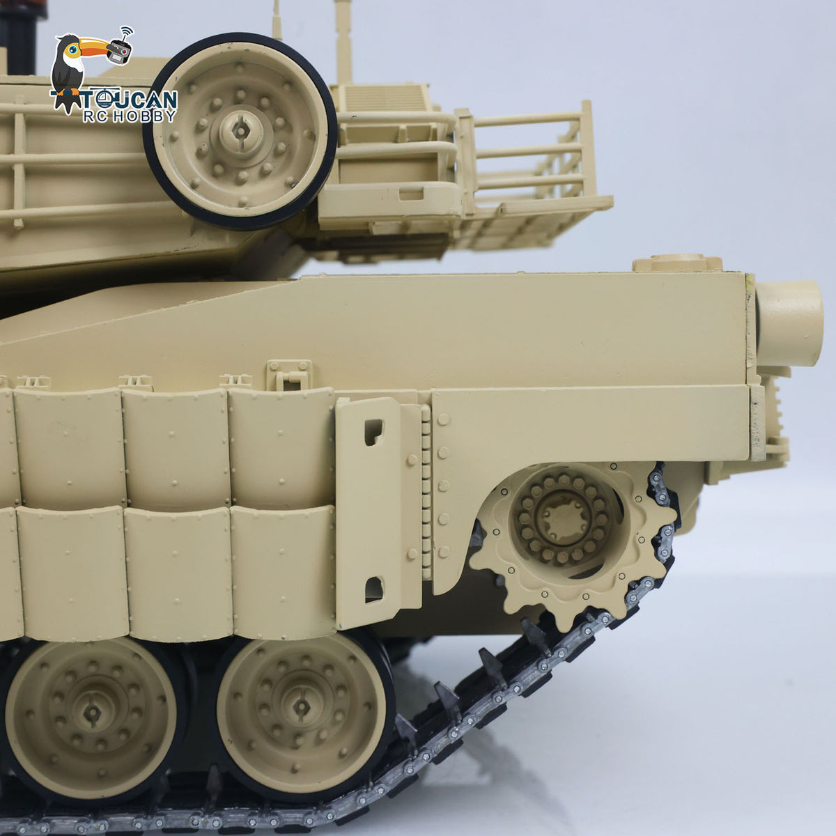 IN Stock TOUCAN 1/16 Full Metal USA Abrams M1A2 RTR RC Tank 3918 TUSK II Dual Flow Gearbox 360 Degrees Turret Barrel Recoil FPV BB IR Smoke