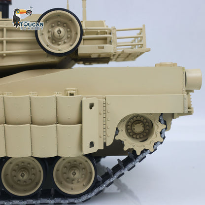 IN Stock TOUCAN 1/16 Full Metal USA Abrams M1A2 RTR RC Tank 3918 TUSK II Dual Flow Gearbox 360 Degrees Turret Barrel Recoil FPV BB IR Smoke