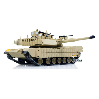 IN Stock TOUCAN 1/16 Full Metal USA Abrams M1A2 RTR RC Tank 3918 TUSK II Dual Flow Gearbox 360 Degrees Turret Barrel Recoil FPV BB IR Smoke