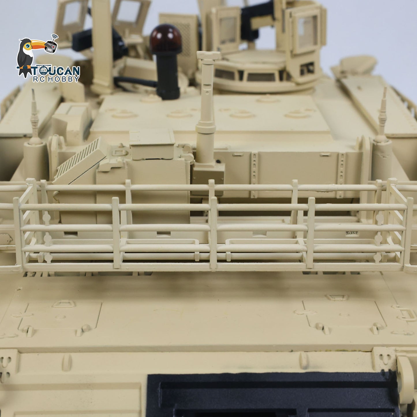 TOUCAN 1/16 Metal RC Remote Control Tank 3918 Abrams M1A2 TUSK II Dual Flow Gearbox 360 Turret Rotary Infrared Combat Barrel Recoil FPV Battery