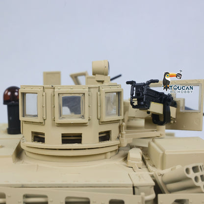 IN Stock TOUCAN 1/16 Full Metal USA Abrams M1A2 RTR RC Tank 3918 TUSK II Dual Flow Gearbox 360 Degrees Turret Barrel Recoil FPV BB IR Smoke