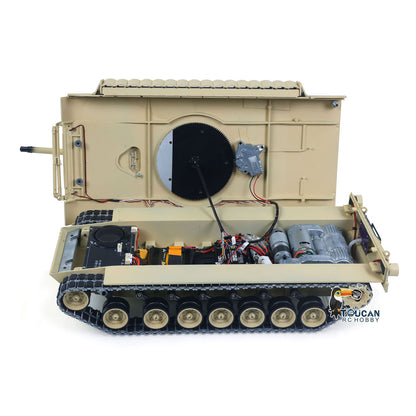IN Stock TOUCAN 1/16 Full Metal USA Abrams M1A2 RTR RC Tank 3918 TUSK II Dual Flow Gearbox 360 Degrees Turret Barrel Recoil FPV BB IR Smoke