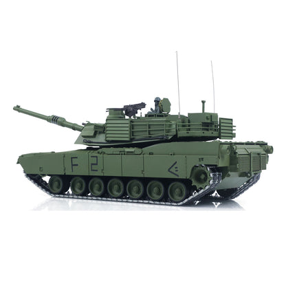 IN Stock 1/16 TOUCAN 3918 Abrams M1A2 RC Tank 360 Degree Turret Barrel Recoil Firing Flash Smoke Metal Gearbox Drive Idler Road Wheels