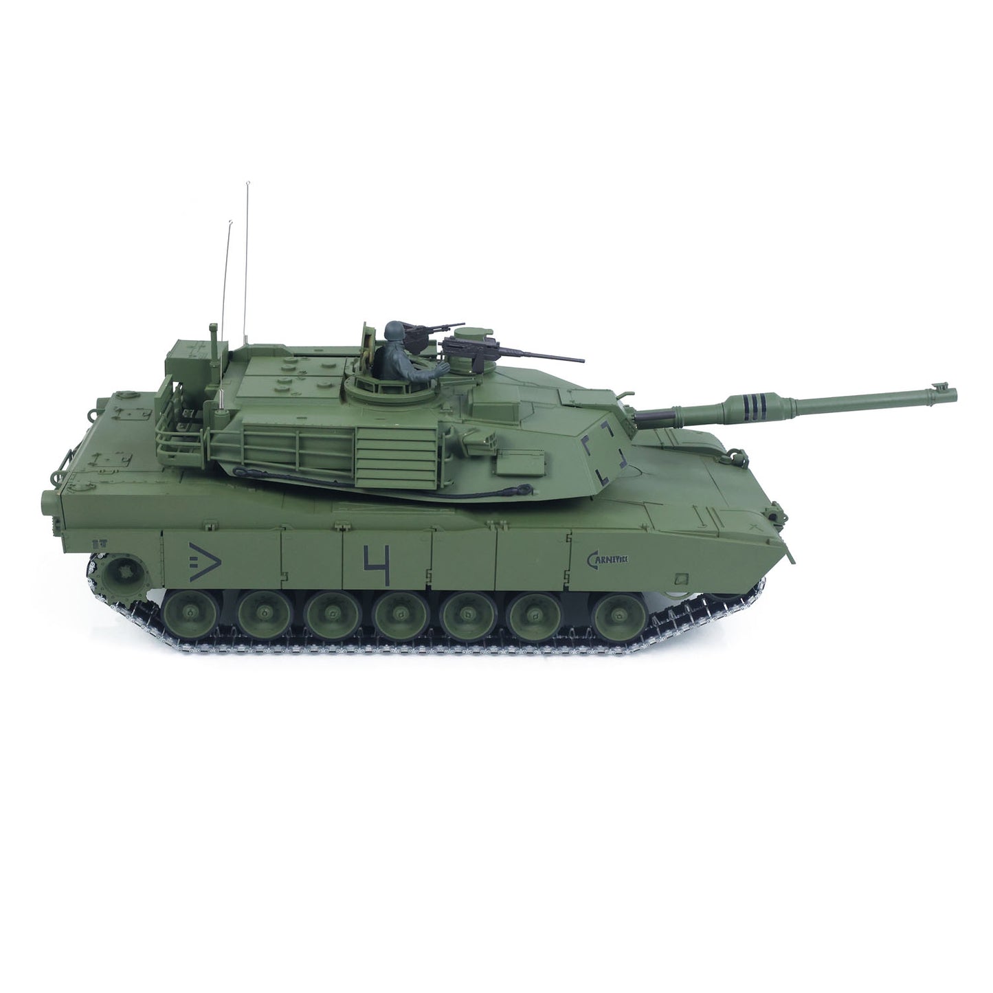 IN Stock 1/16 TOUCAN 3918 Abrams M1A2 RC Tank 360 Degree Turret Barrel Recoil Firing Flash Smoke Metal Gearbox Drive Idler Road Wheels