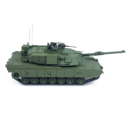 IN Stock 1/16 TOUCAN 3918 Abrams M1A2 RC Tank 360 Degree Turret Barrel Recoil Firing Flash Smoke Metal Gearbox Drive Idler Road Wheels