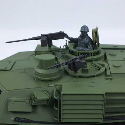 IN Stock 1/16 TOUCAN 3918 Abrams M1A2 RC Tank 360 Degree Turret Barrel Recoil Firing Flash Smoke Metal Gearbox Drive Idler Road Wheels