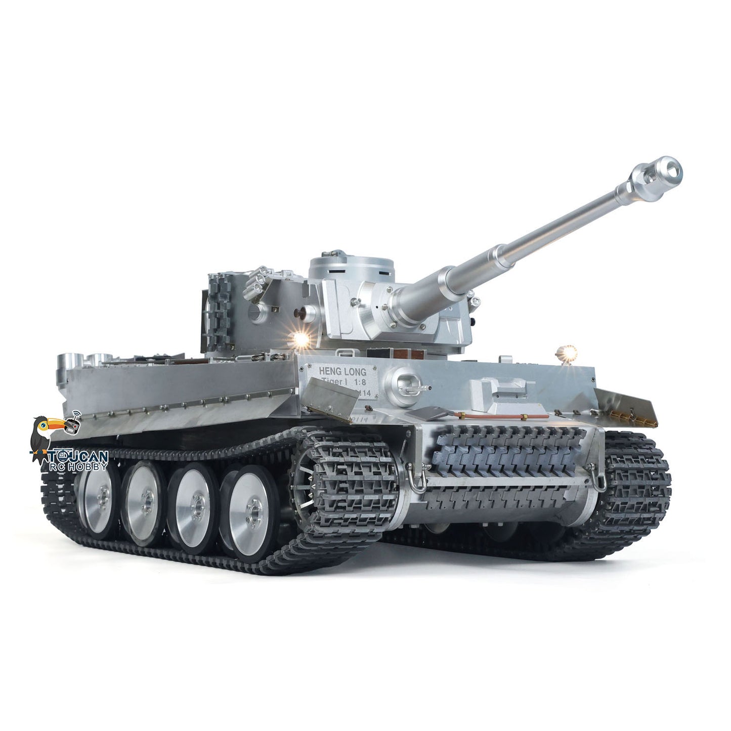Henglong 1/8 Scale Full Metal RC Tank 3818 3918 With 360 Degree Rotating Turret Telescopic Barrel Assembled Military Battle Vehicle