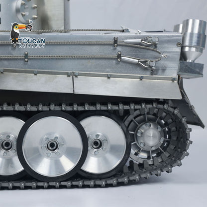 Henglong 2.4G 1/8 Full Metal German Tiger I RTR RC Tank 3818 Model FPV 360 Degrees Turret Barrel Recoil BB IR Smoke Sound Light