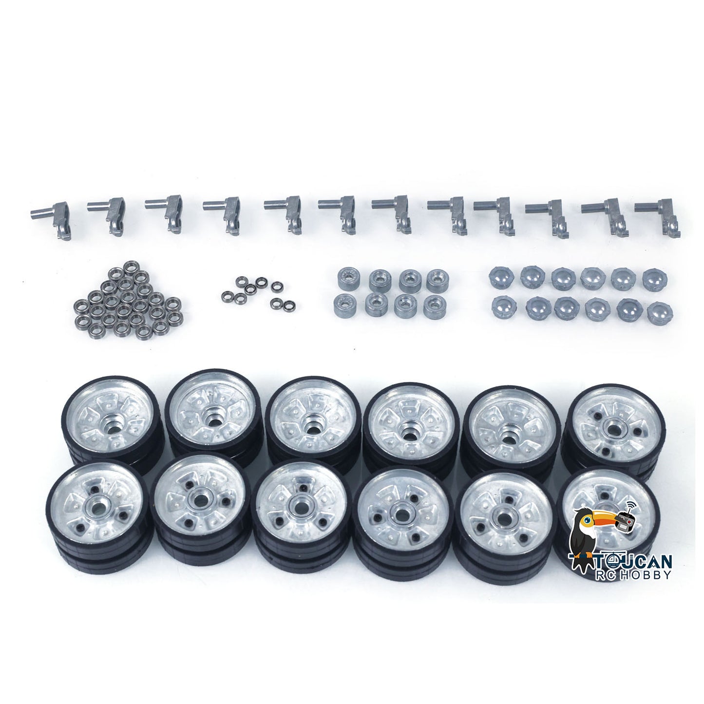Heng Long 1/16 Metal Tracks Sprocket Road Wheels Idlers Mudguard Protection Net Machine Gun For 3899 3899A Tank Vehicle Model