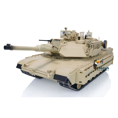 Metal 1/16 Remote Control Military Abrams M1A2 TUSKII 3918 Tank With Dual Flow Rotating Gearbox Barrel Recoil Lifting System