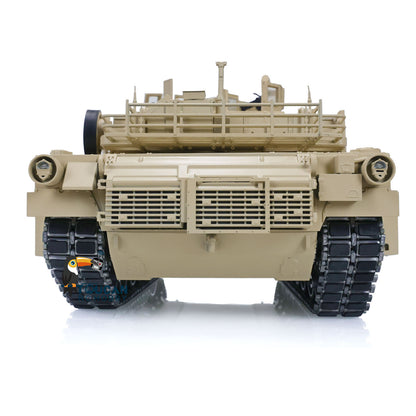 Metal 1/16 Remote Control Military Abrams M1A2 TUSKII 3918 Tank With Dual Flow Rotating Gearbox Barrel Recoil Lifting System
