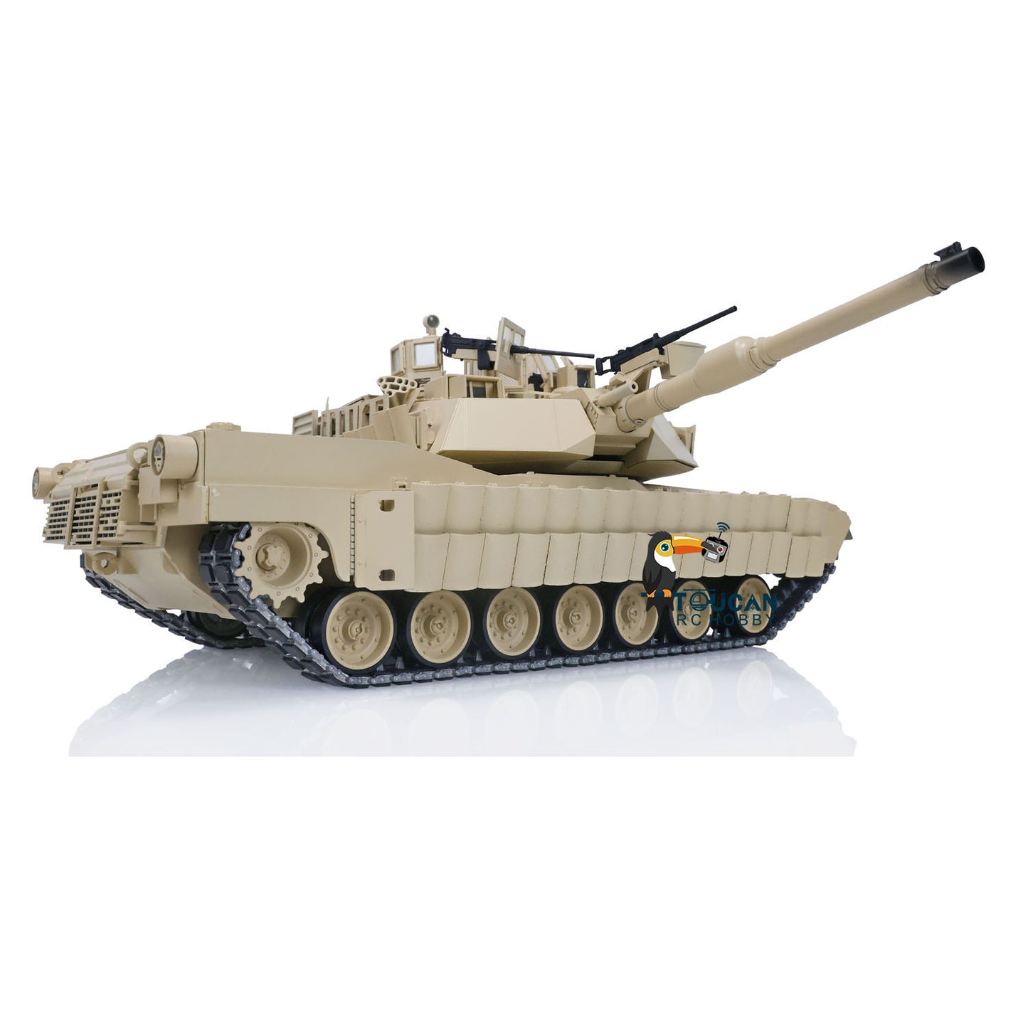 Metal 1/16 Remote Control Military Abrams M1A2 TUSKII 3918 Tank With Dual Flow Rotating Gearbox Barrel Recoil Lifting System