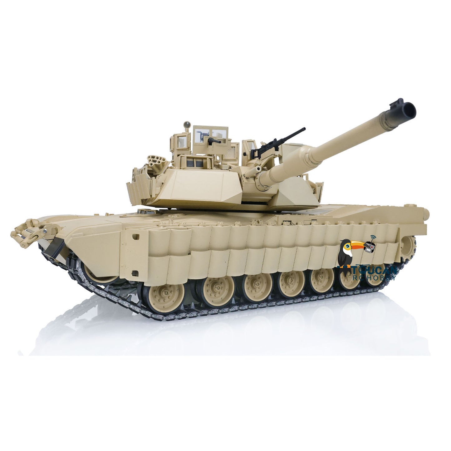 Metal 1/16 Remote Control Military Abrams M1A2 TUSKII 3918 Tank With Dual Flow Rotating Gearbox Barrel Recoil Lifting System