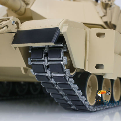 Metal 1/16 Remote Control Military Abrams M1A2 TUSKII 3918 Tank With Dual Flow Rotating Gearbox Barrel Recoil Lifting System
