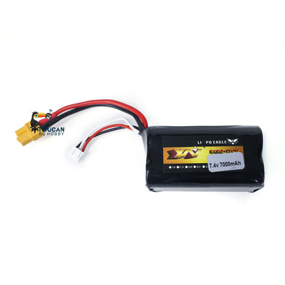 7.4V Li-polymer Battery 7000mAh for Heng Long 1/16 RC Tank Remote Control T72 T90 Military Model