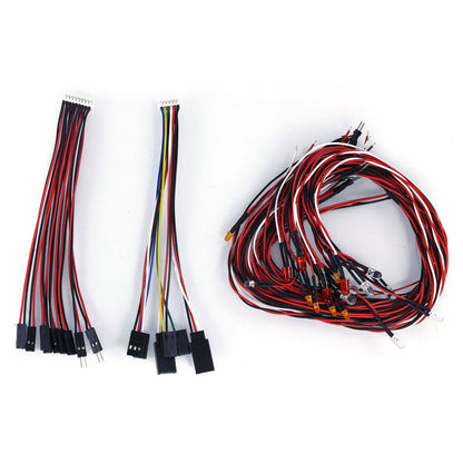 CS RC16 LED Light Sound System Set 2PCS 1.5 Inches Speakers for 1/14 RC Tractor Trucks Crawler Off-road Vehicle DIY Parts