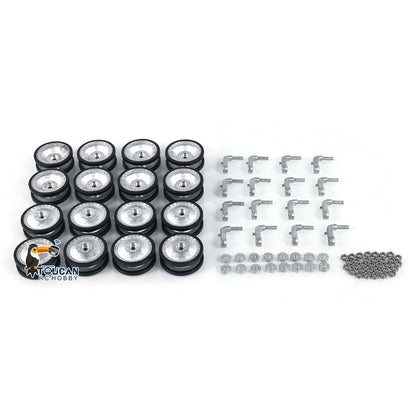 1Pair Metal Sprockets Road Wheels Driving Wheel Idlers for HengLong 1/16 RC Battle Tank 3869 3879 German Panther G Jadpanther Military Armored Car