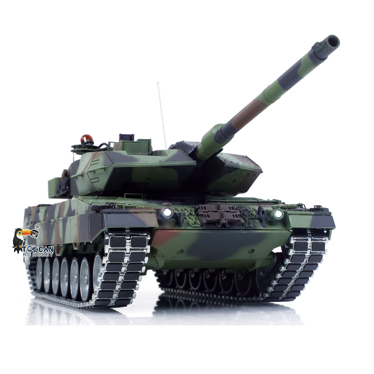 1/16 Remote Control Tank Model Heng Long 7.0 Mainboard Full Metal Chassis IR Barrel Recoil Elevation 550 Motor Steel Gearbox