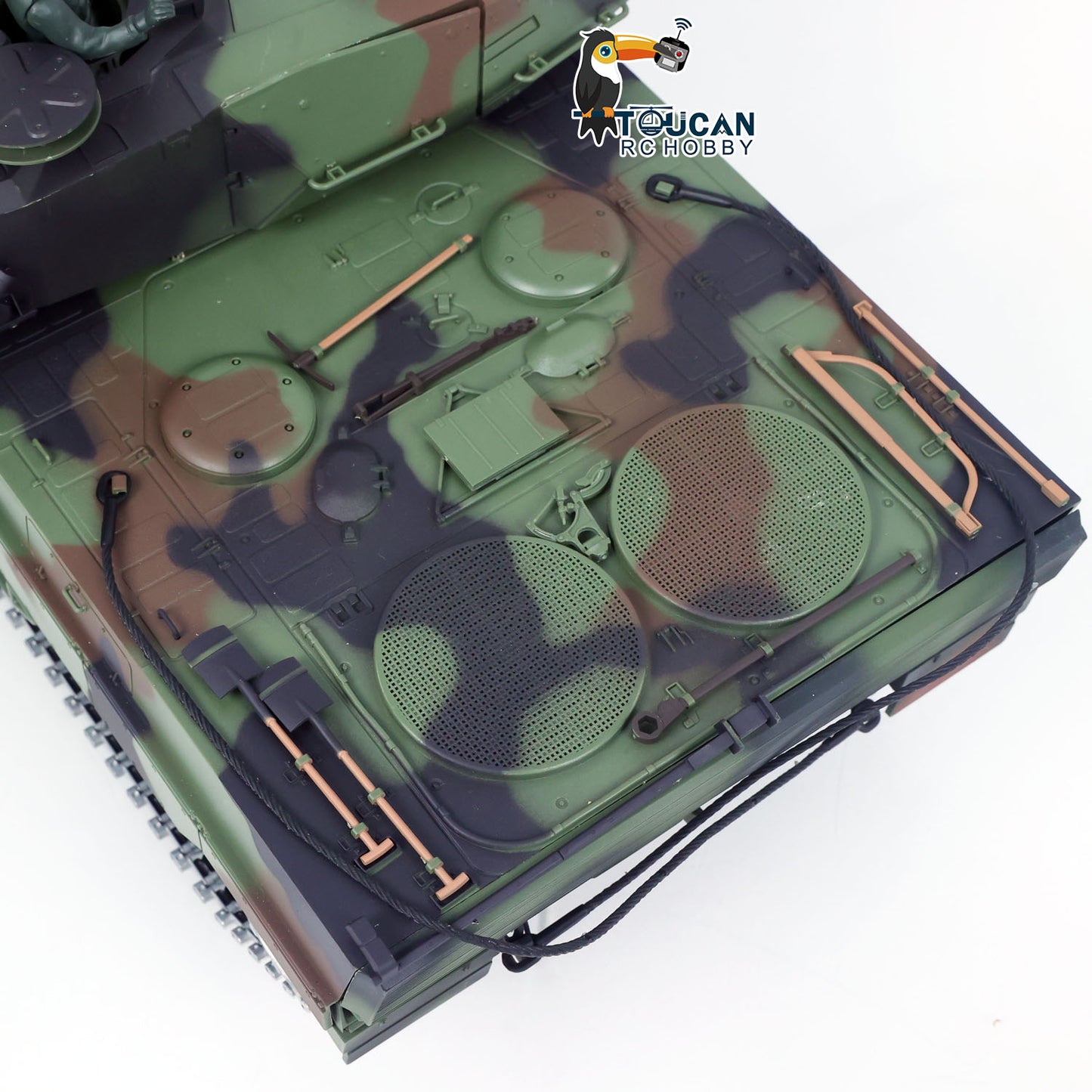 1/16 Remote Control Tank Model Heng Long 7.0 Mainboard Full Metal Chassis IR Barrel Recoil Elevation 550 Motor Steel Gearbox