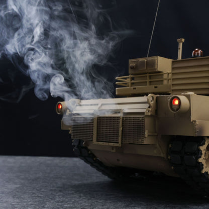 Henglong 1/16 7.0 Plastic M1A2 Abrams 3918 Leopard2A6 3889 RTR RC Tank BB Infrared Combat Smoke Barrel Recoil Sound Light System