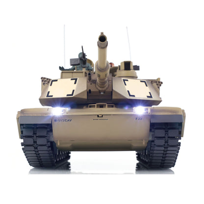 2.4Ghz Henglong 1/16 7.0 Plastic Ver M1A2 Abrams 3918 RTR RC Tank Remote Control Military Vehicle BB IR Smoke Sound Light Metal Barrel