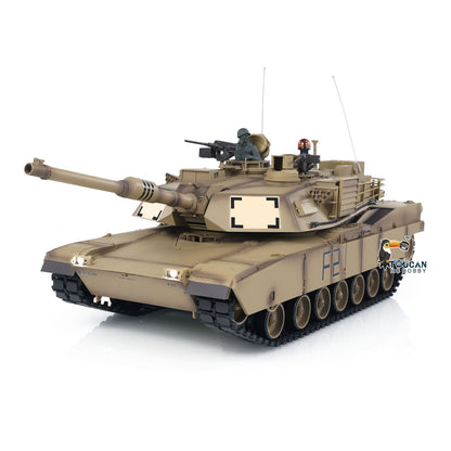 Henglong 1/16 7.0 USA M1A2 Abrams RTR RC Tank Model 3918 Barrel Recoil 360 Degrees Turret Steel Gearbox First Person View