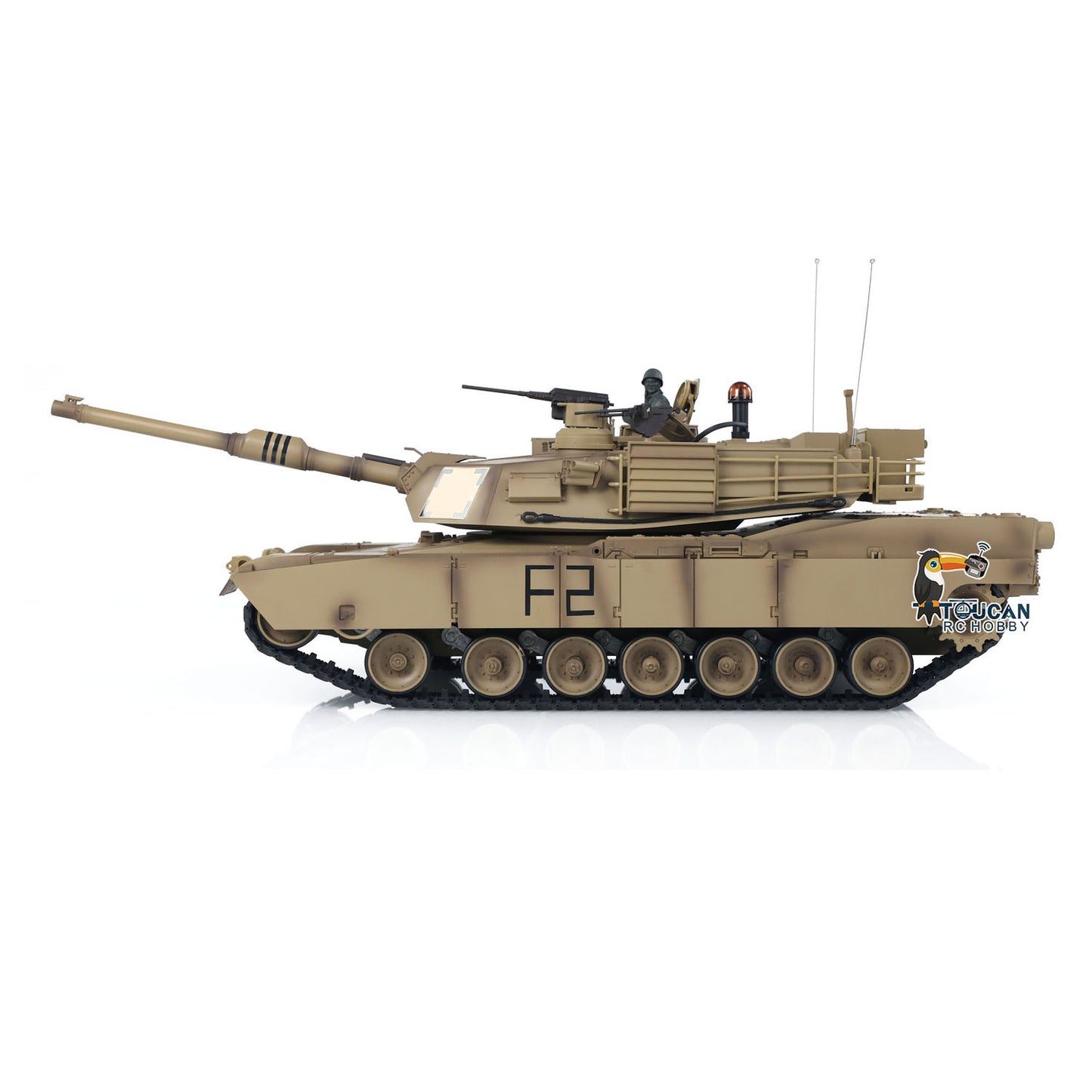 1/16 7.0 2.4Ghz Henglong Plastic M1A2 Abrams RTR RC Tank 3918 With 360 Degrees Rotation Turret Motherboard Speaker IR Airsoft