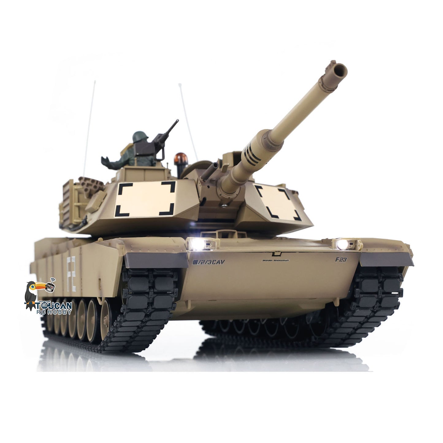 1/16 7.0 2.4Ghz Henglong Plastic M1A2 Abrams RTR RC Tank 3918 With 360 Degrees Rotation Turret Motherboard Speaker IR Airsoft