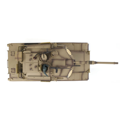 Henglong 1/16 7.0 Plastic M1A2 Abrams 3918 Leopard2A6 3889 RTR RC Tank BB Infrared Combat Smoke Barrel Recoil Sound Light System