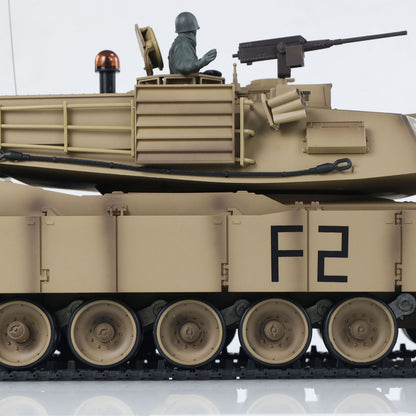 2.4Ghz Henglong 1/16 7.0 Plastic Ver M1A2 Abrams 3918 RTR RC Tank Remote Control Military Vehicle BB IR Smoke Sound Light Metal Barrel