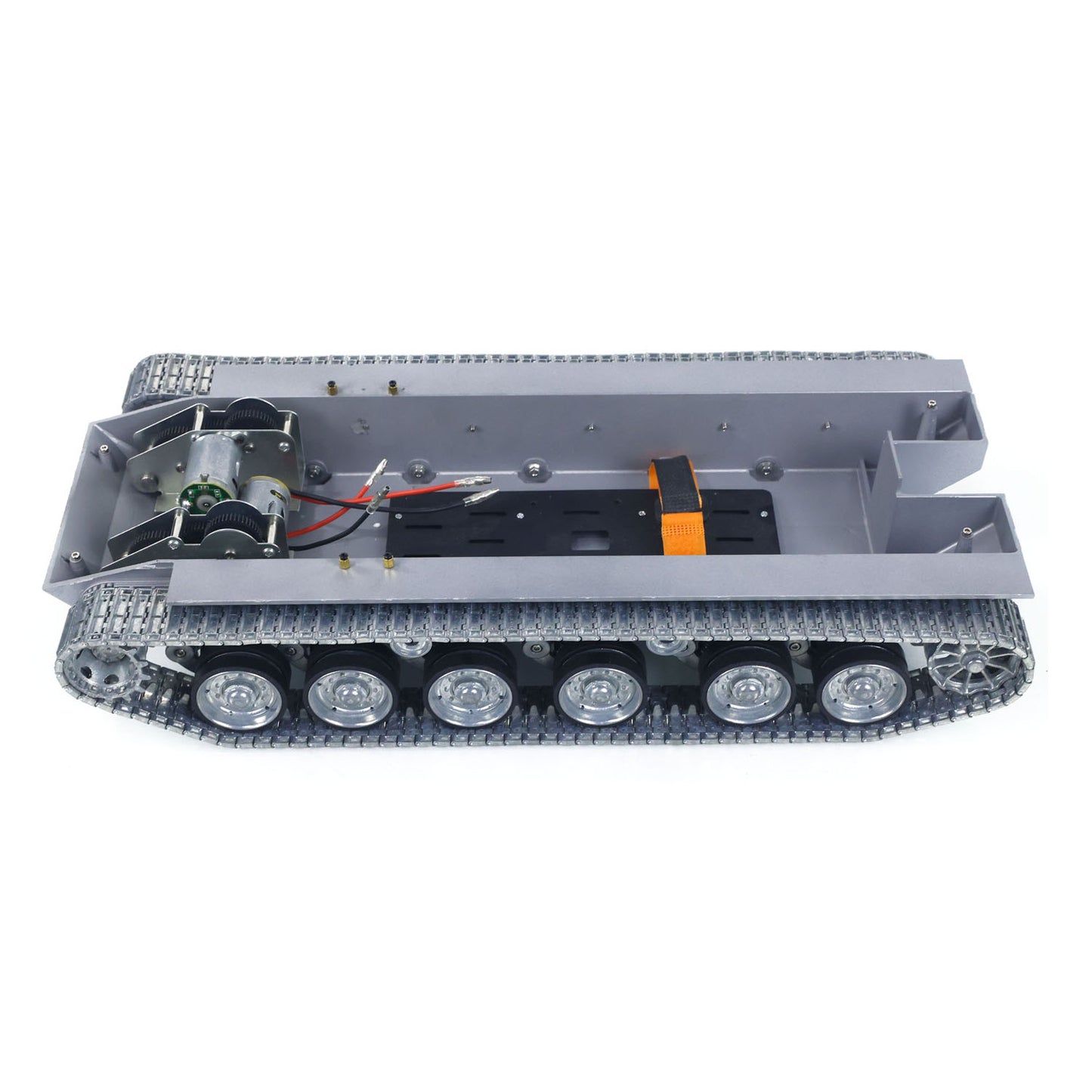 Metal Chassis with Driving Gearbox Idlers Road Drive Wheels for Heng Long 1/16 3958 Merkava IV Remote Control Tank Vehicle Model