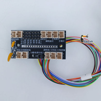 18 Units Electric Slip Ring For 1/16 RC Tank Model Installed TK16 Main Board Modify Turret 360 Degrees Rotation Upgrade Spare Part