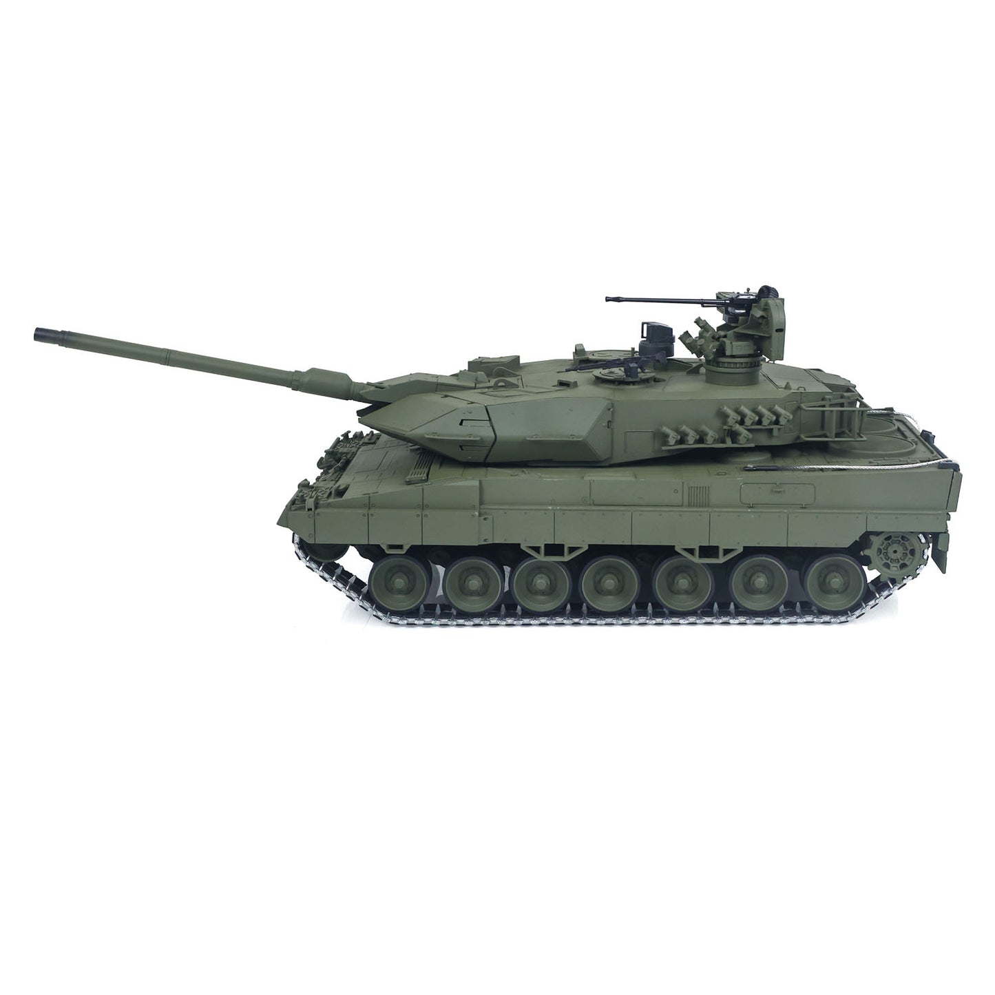 TOUCAN 1/16 Metal 3889 German Leopard A6 RTR RC Tank 360 Degree Turret Electric Periscope Barrel Recoil Smoke Metal Road Drive Idler Wheels