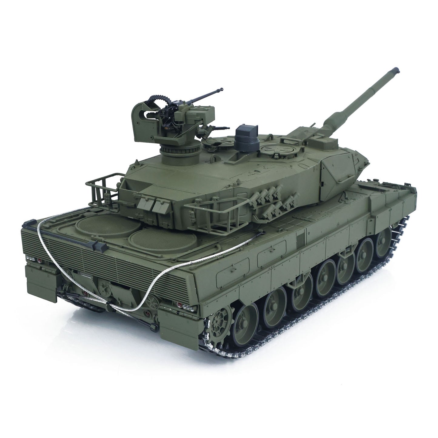 TOUCAN 1/16 Metal 3889 German Leopard A6 RTR RC Tank 360 Degree Turret Electric Periscope Barrel Recoil Smoke Metal Road Drive Idler Wheels