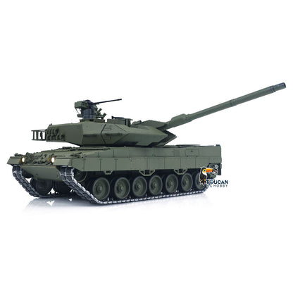 TOUCAN 1/16 Metal 3889 German Leopard A6 RTR RC Tank 360 Degree Turret Electric Periscope Barrel Recoil Smoke Metal Road Drive Idler Wheels