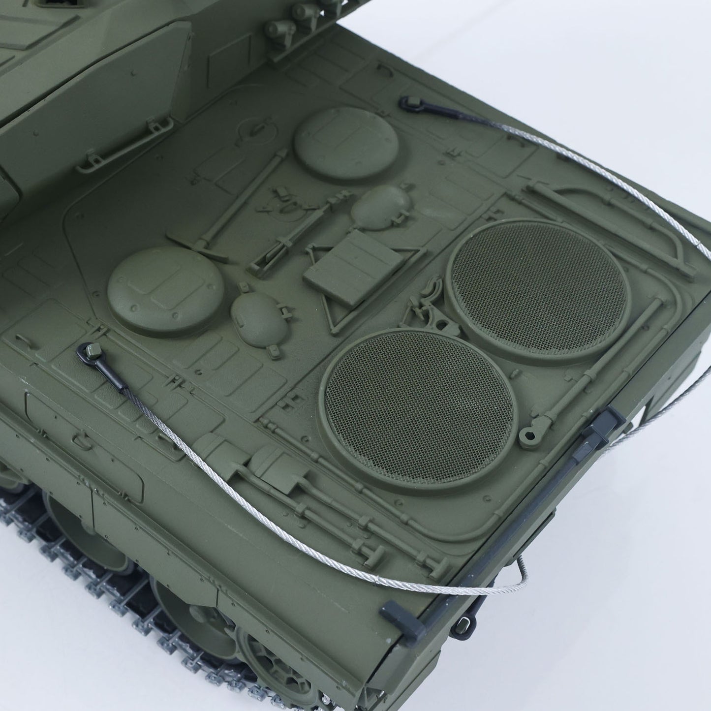 TOUCAN 1/16 Metal 3889 German Leopard A6 RTR RC Tank 360 Degree Turret Electric Periscope Barrel Recoil Smoke Metal Road Drive Idler Wheels
