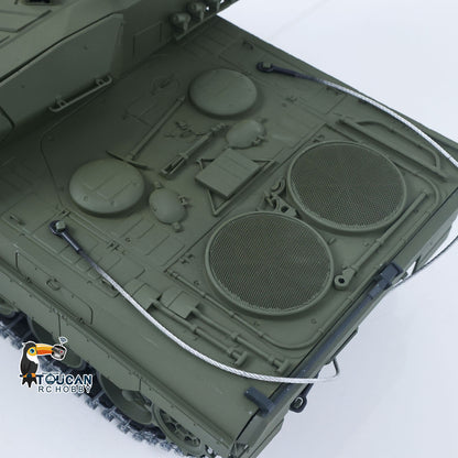 TOUCAN 1/16 Metal 3889 German Leopard A6 RTR RC Tank 360 Degree Turret Electric Periscope Barrel Recoil Smoke Metal Road Drive Idler Wheels