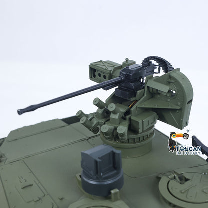 TOUCAN 1/16 Metal 3889 German Leopard A6 RTR RC Tank 360 Degree Turret Electric Periscope Barrel Recoil Smoke Metal Road Drive Idler Wheels