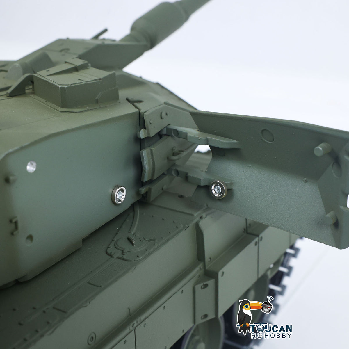 TOUCAN 1/16 Metal 3889 German Leopard A6 RTR RC Tank 360 Degree Turret Electric Periscope Barrel Recoil Smoke Metal Road Drive Idler Wheels