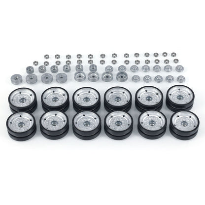 Metal Road Wheels Bearing Cap Tracks for Henglong 1/16 3958 IDF Merkava MK IV RC Tank Vehicle Model Upgraded Accessories