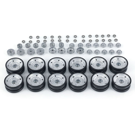 Metal Road Wheels Bearing Cap Tracks for Henglong 1/16 3958 IDF Merkava MK IV RC Tank Vehicle Model Upgraded Accessories